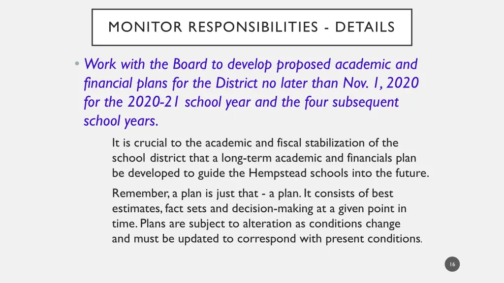 monitor responsibilities details 2