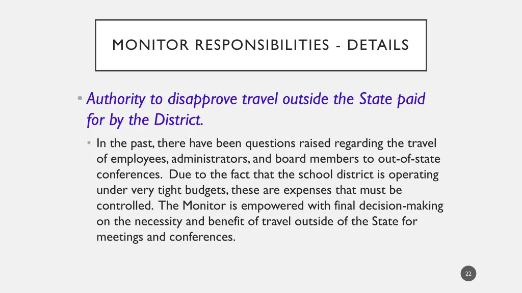 monitor responsibilities details 7