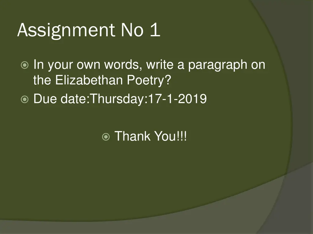 assignment no 1