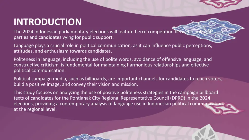 introduction the 2024 indonesian parliamentary