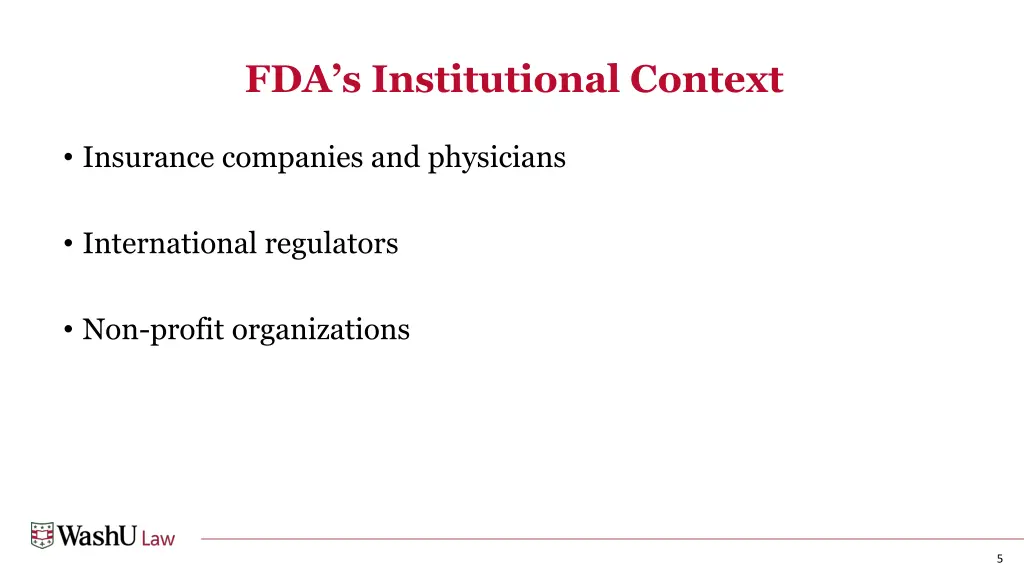 fda s institutional context