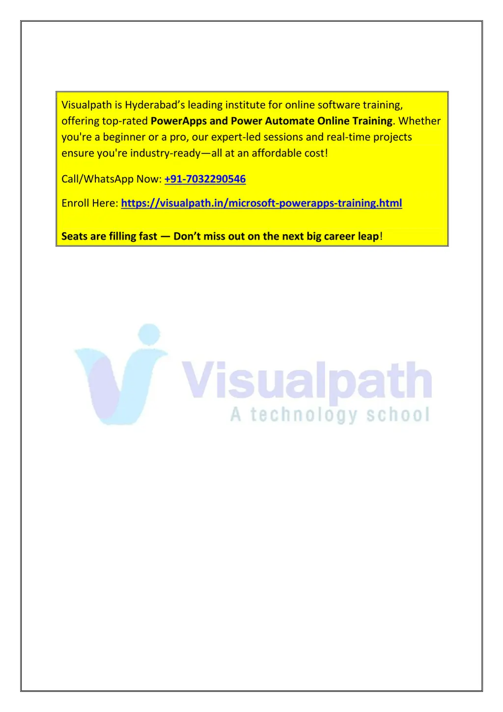visualpath is hyderabad s leading institute