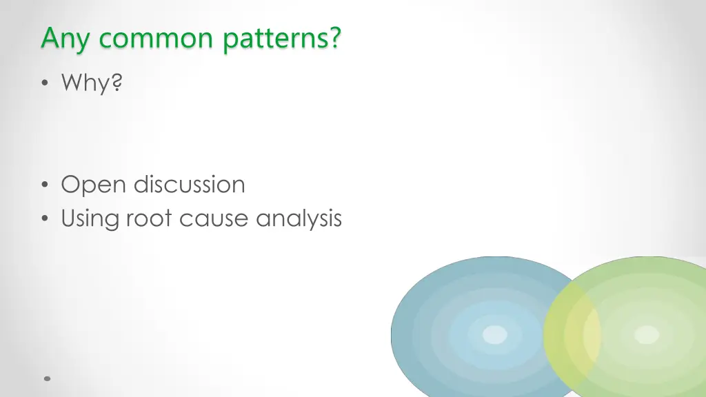 any common patterns