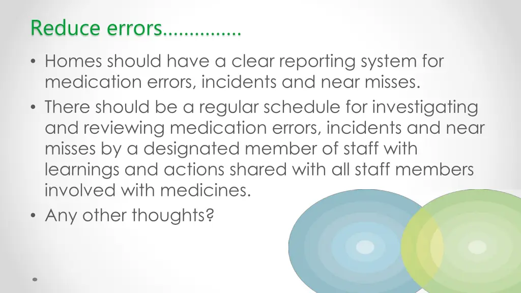reduce errors 2