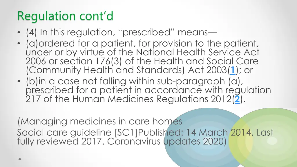 regulation cont d 4 in this regulation prescribed