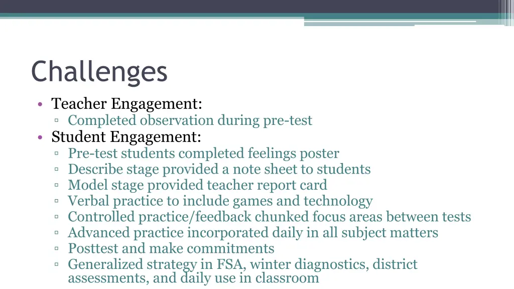 challenges teacher engagement completed