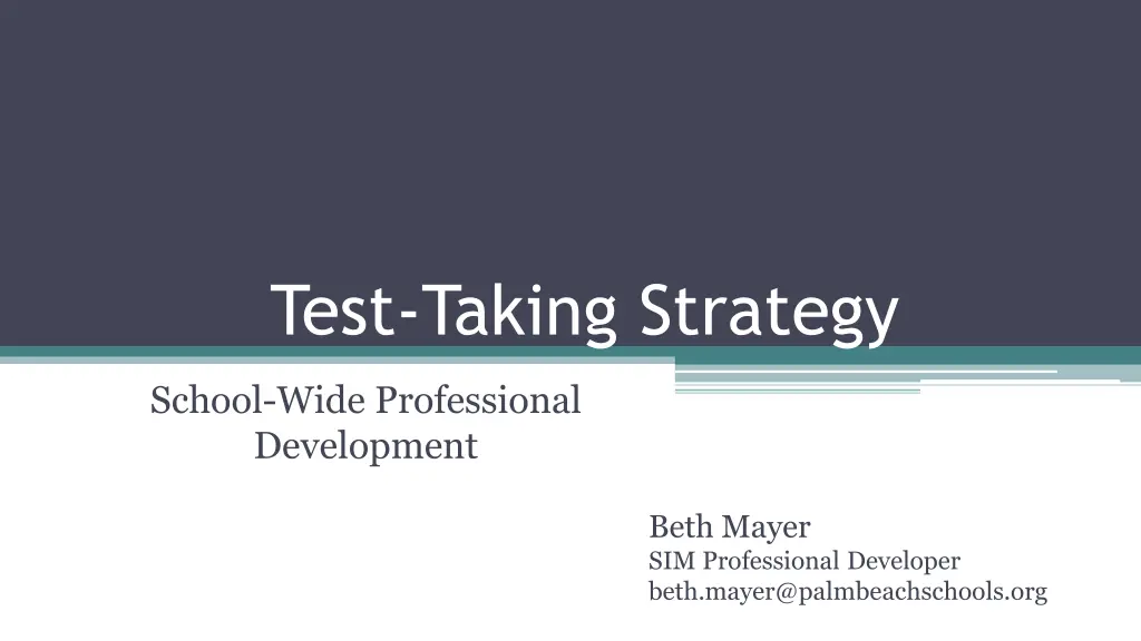 test taking strategy