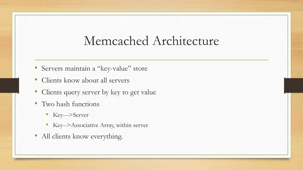 memcached architecture