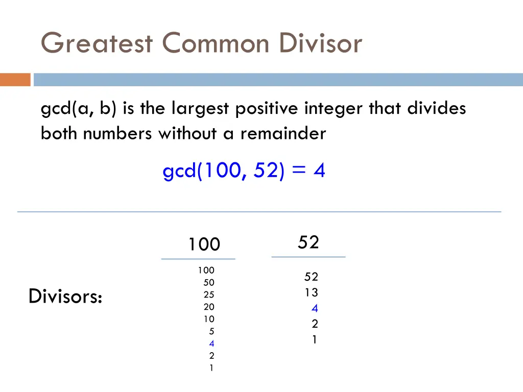 greatest common divisor 3