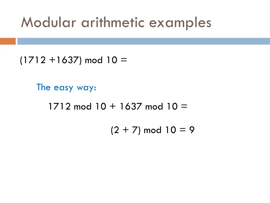 modular arithmetic examples 2