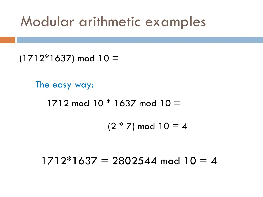 modular arithmetic examples 3