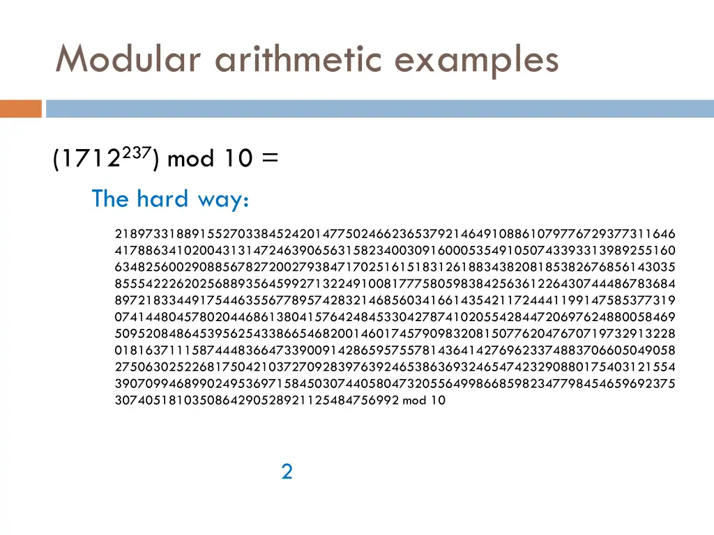 modular arithmetic examples 5