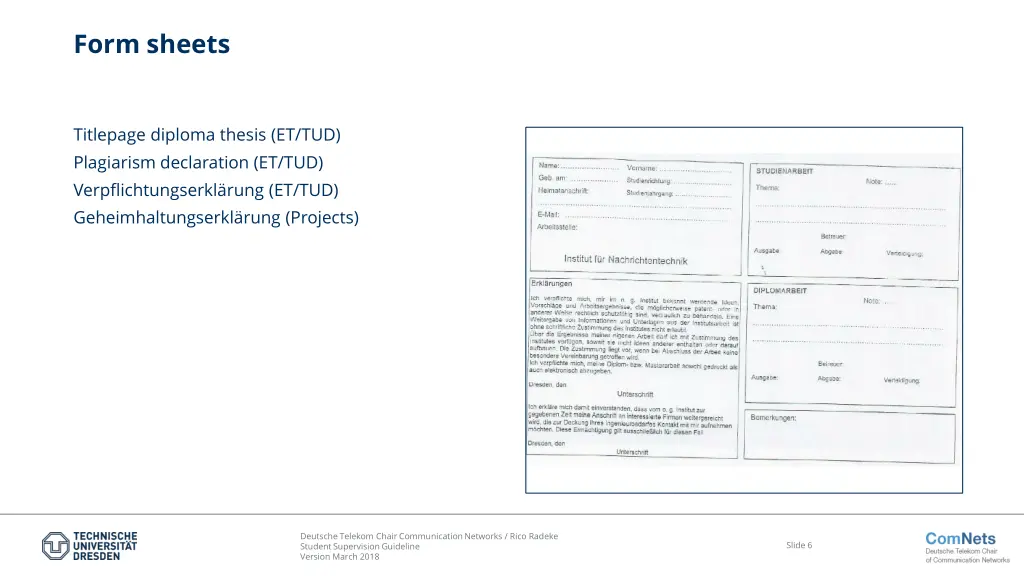 form sheets 1