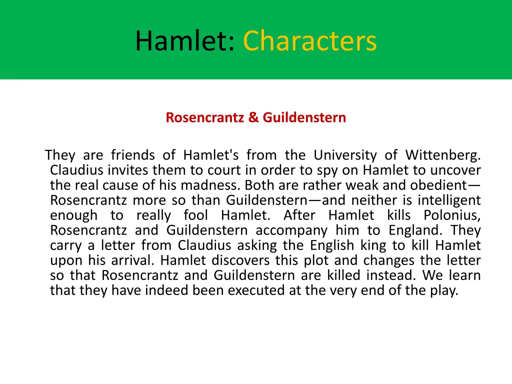 hamlet characters 1