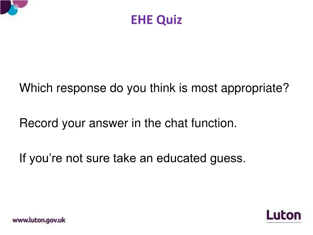 ehe quiz