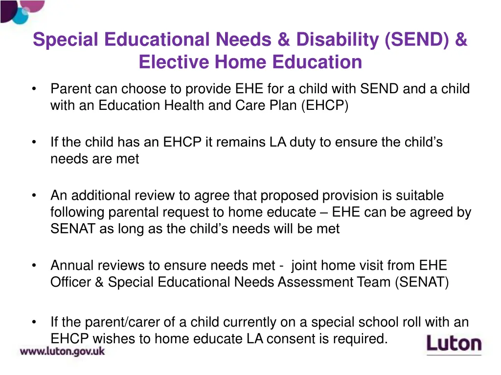 special educational needs disability send