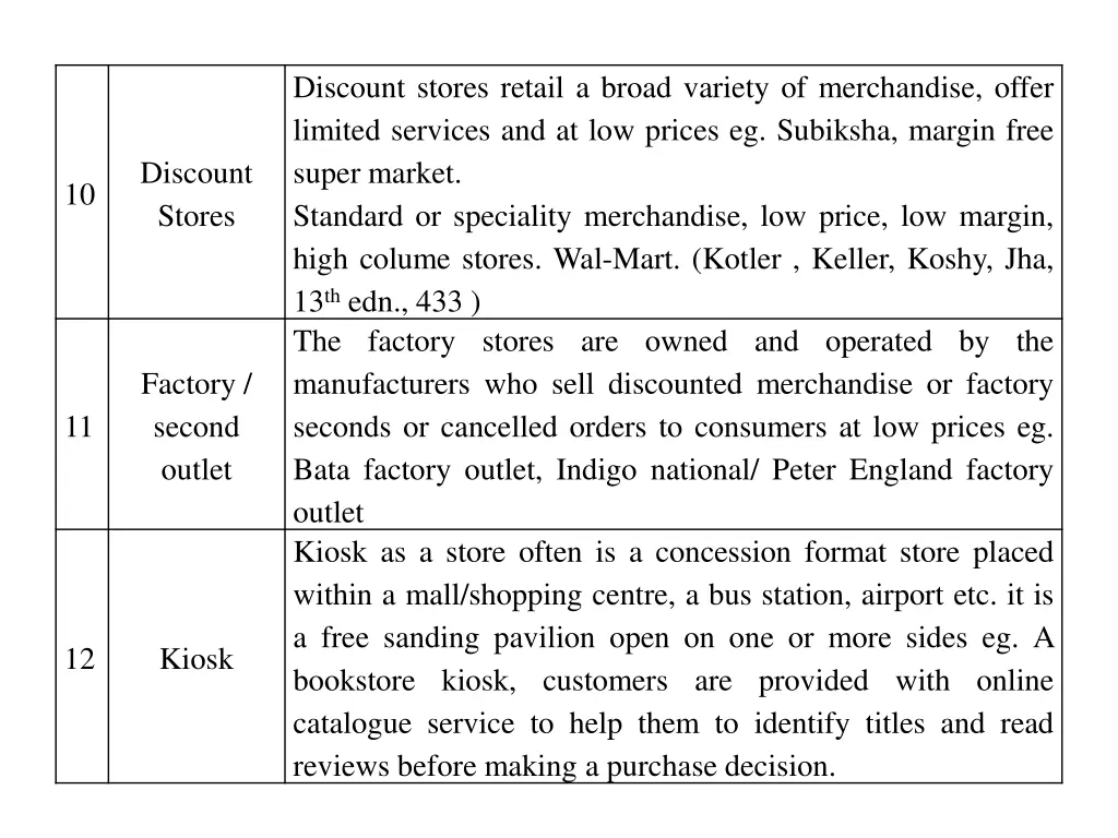 discount stores retail a broad variety