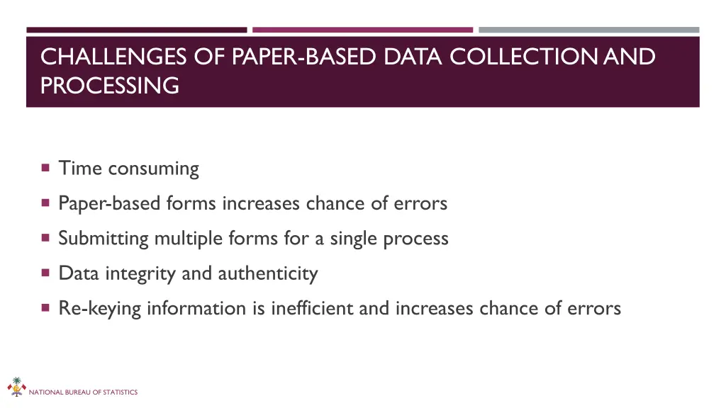 challenges of paper based data collection
