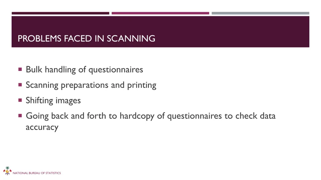 problems faced in scanning
