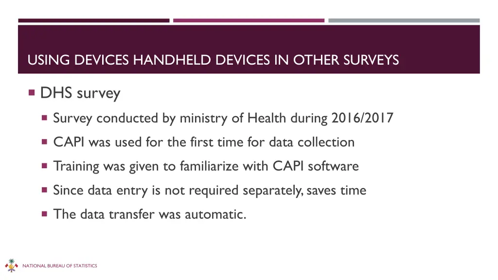 using devices handheld devices in other surveys
