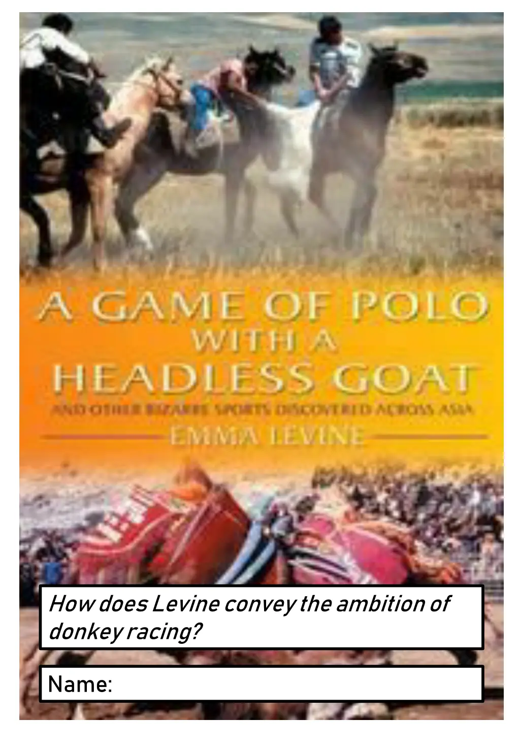 how does levine convey the ambition of donkey