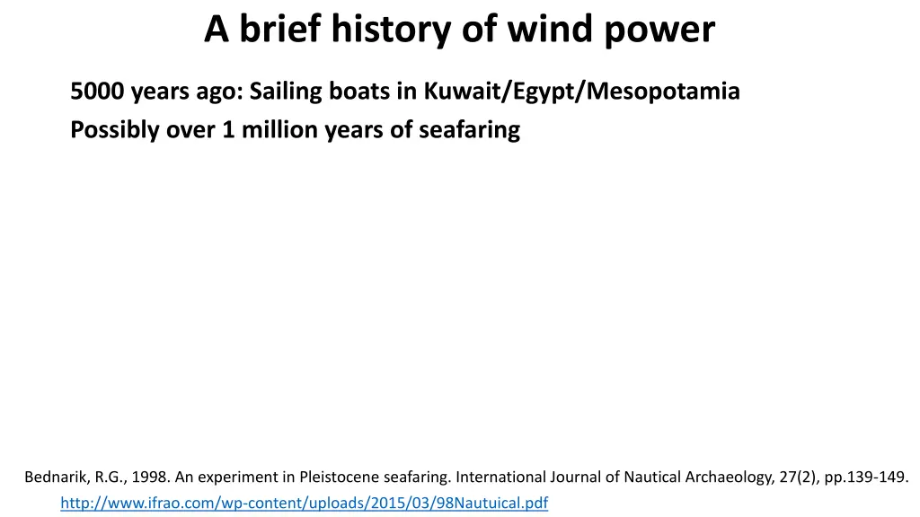 a brief history of wind power