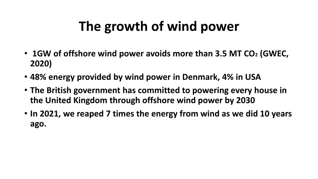 the growth of wind power