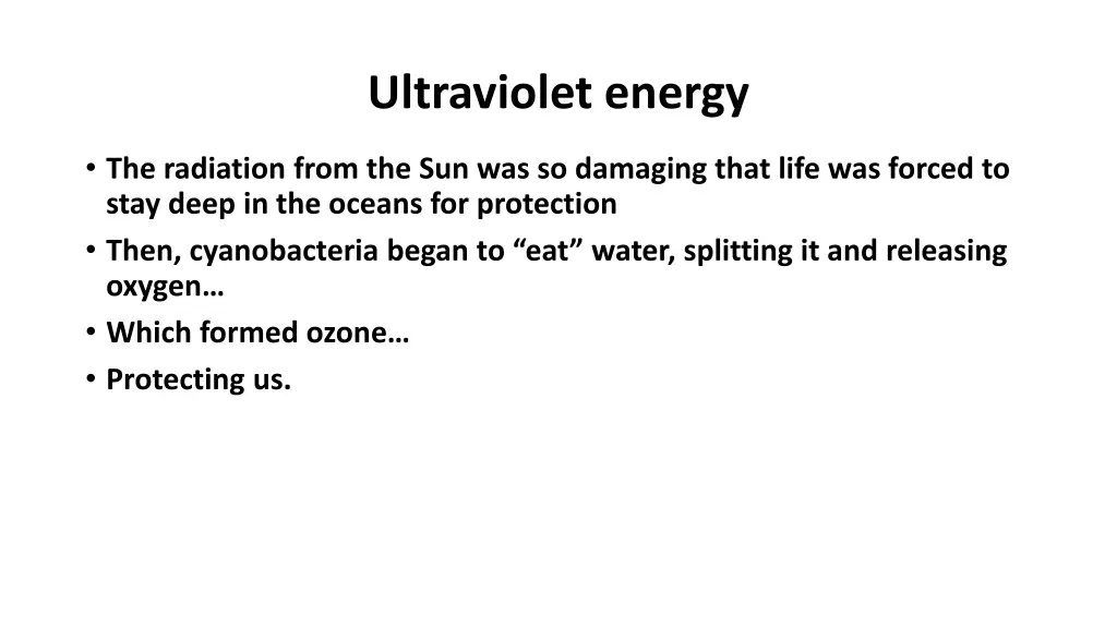 ultraviolet energy