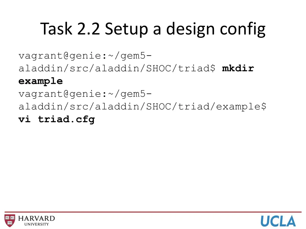 task 2 2 setup a design config