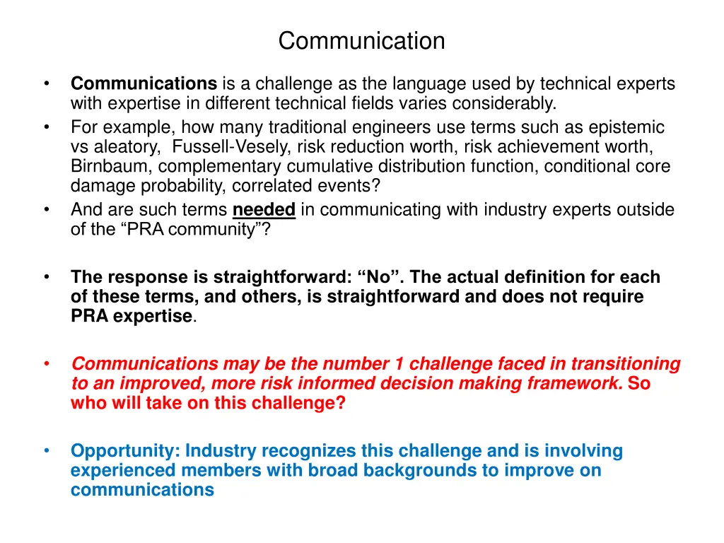 communication