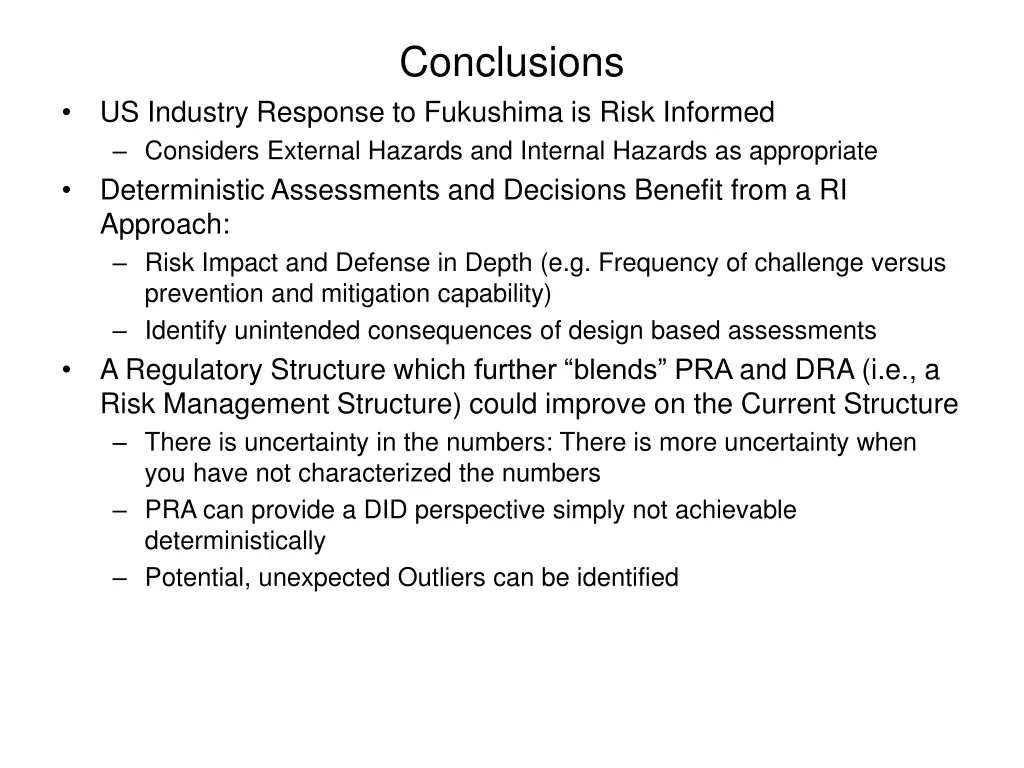 conclusions 1