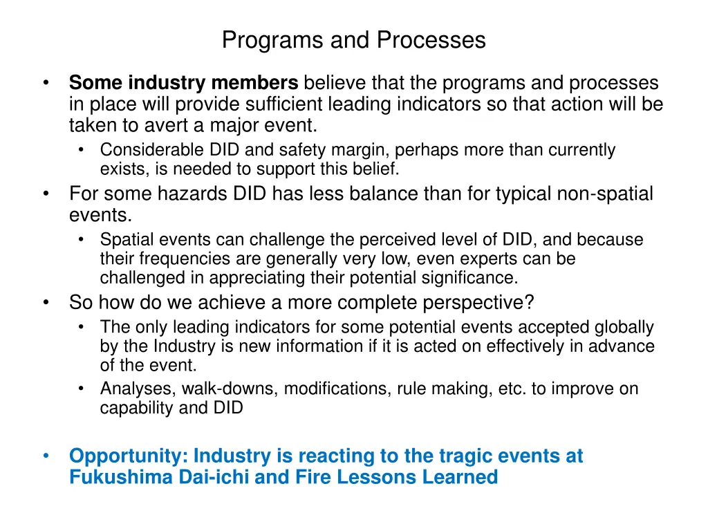 programs and processes