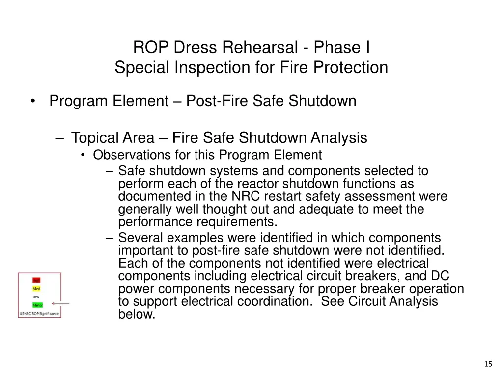 rop dress rehearsal phase i special inspection 13