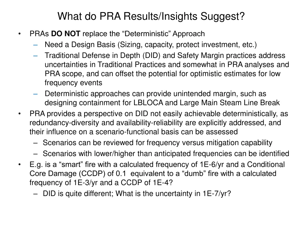 what do pra results insights suggest