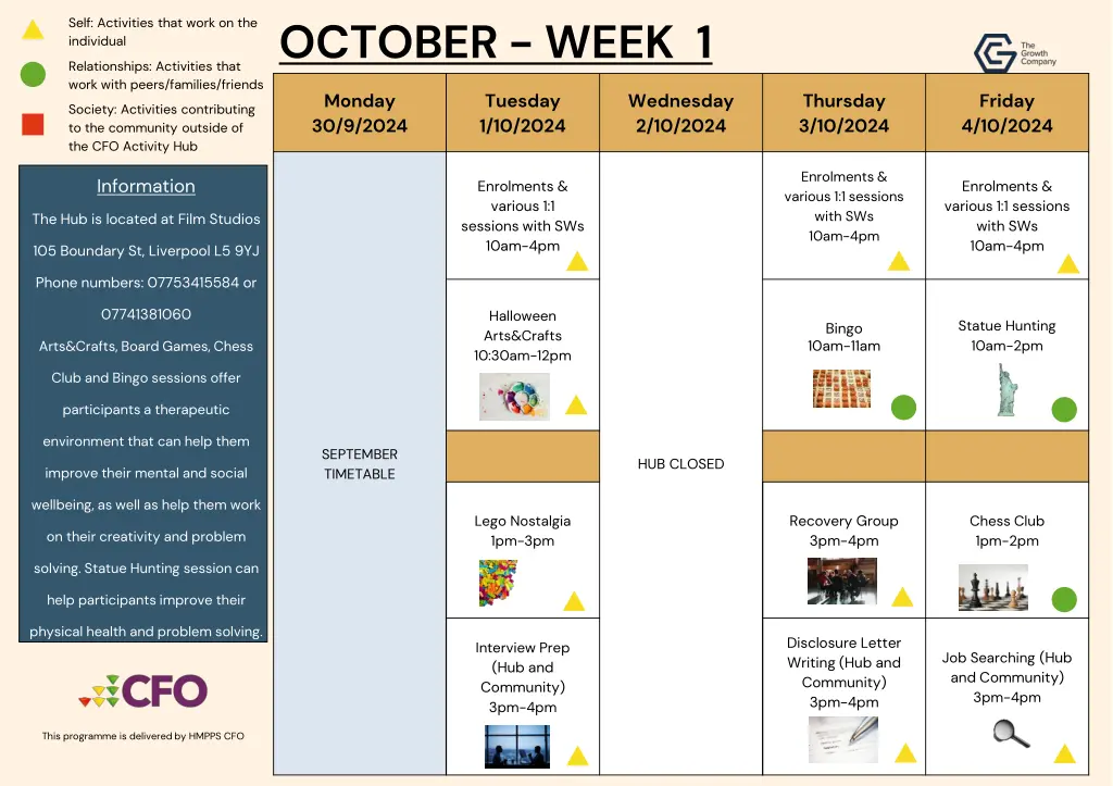 october week 1
