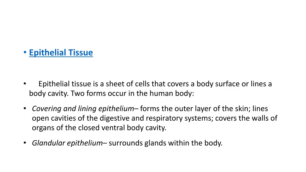epithelial tissue 1