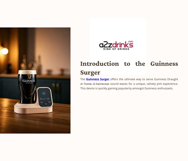 introduction to the guinness surger the guinness