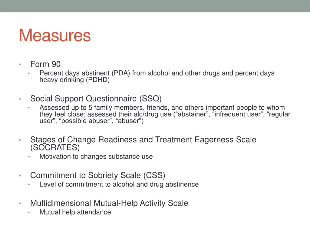 measures