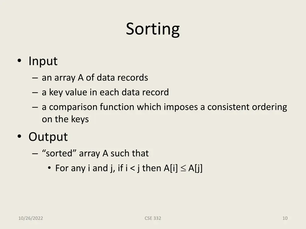sorting 1