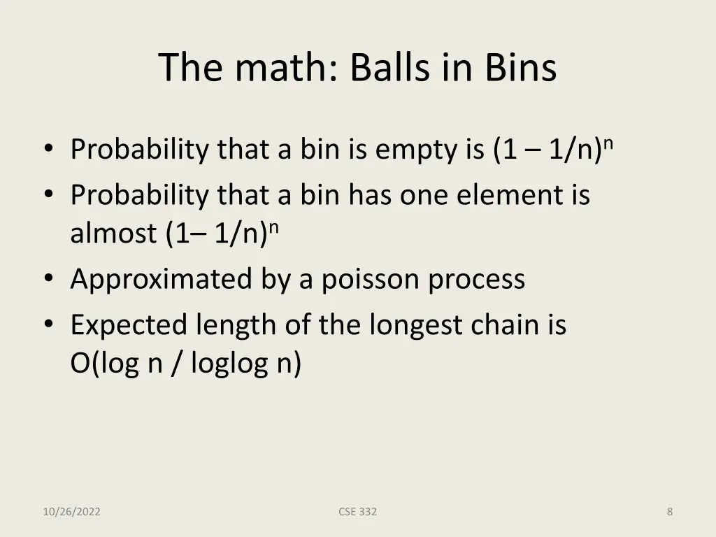 the math balls in bins