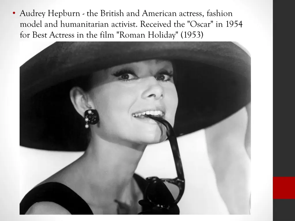 audrey hepburn the british and american actress