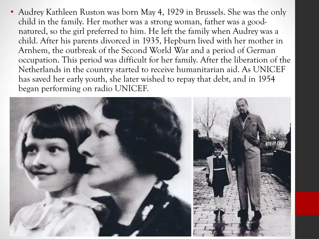 audrey kathleen ruston was born may 4 1929