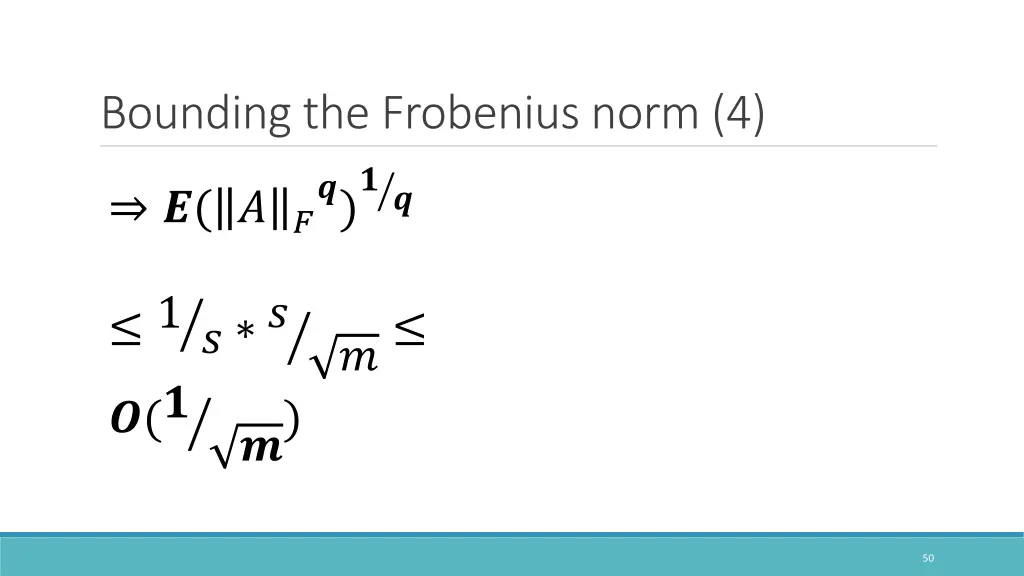 bounding the frobenius norm 4