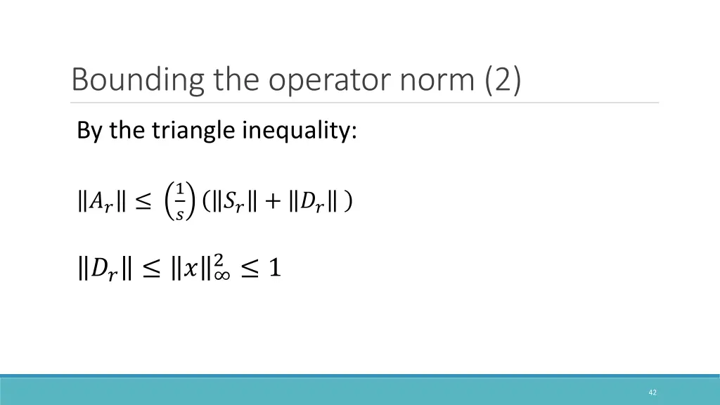 bounding the operator norm 2