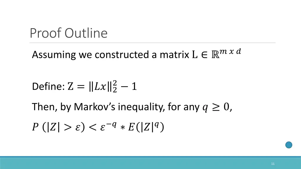 proof outline