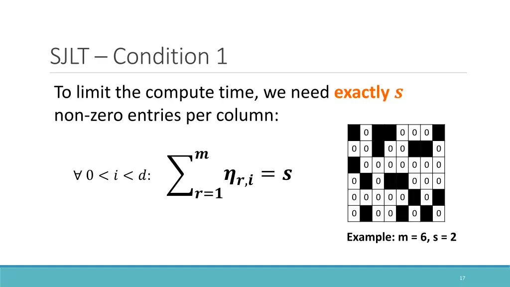 sjlt condition 1