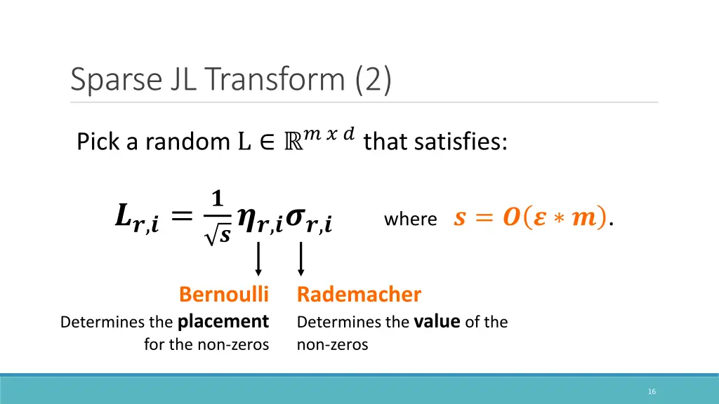 sparse jl transform 2