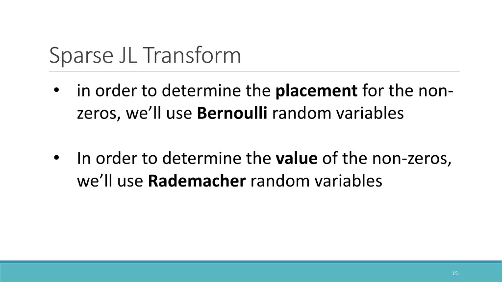 sparse jl transform