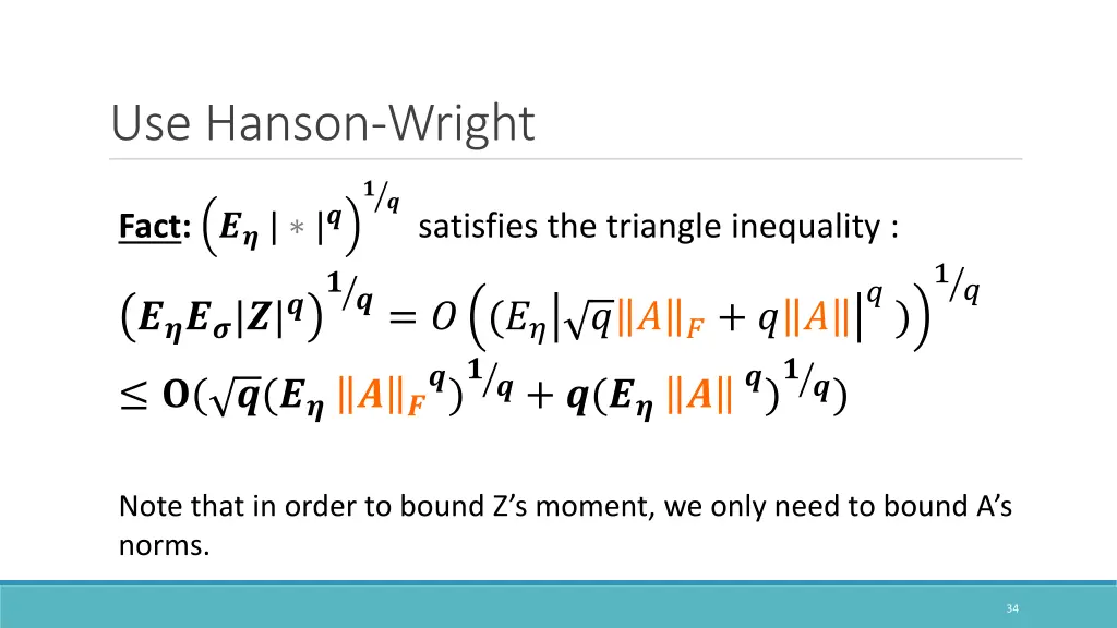 use hanson wright 1