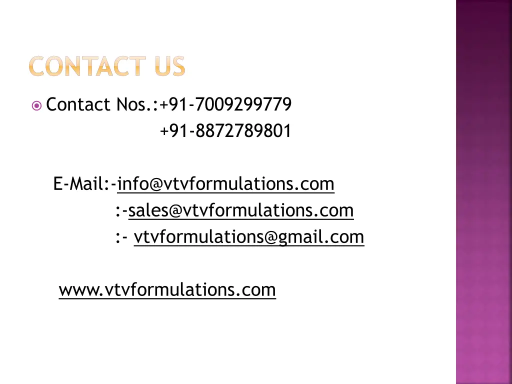 contact us